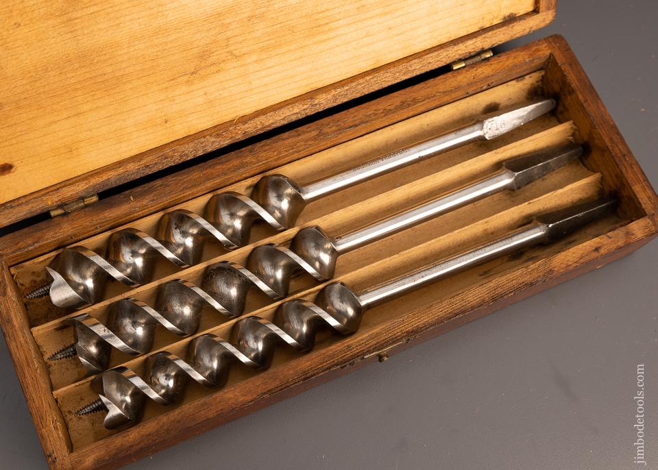 Complete Set of Fine 13 RUSSELL JENNINGS Auger Bits in Original Three Tiered Box - 98393