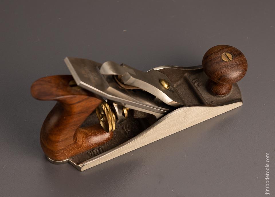 Rare White Bronze Limited Edition LIE NIELSEN No. 1 Smooth Plane with Rosewood Handles Mint in Box - 98407