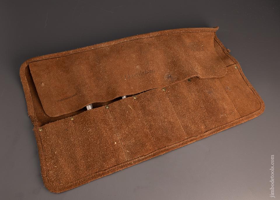 Mint LIE NIELSEN Set of 5 Socket Chisels in Leather Roll - 98429