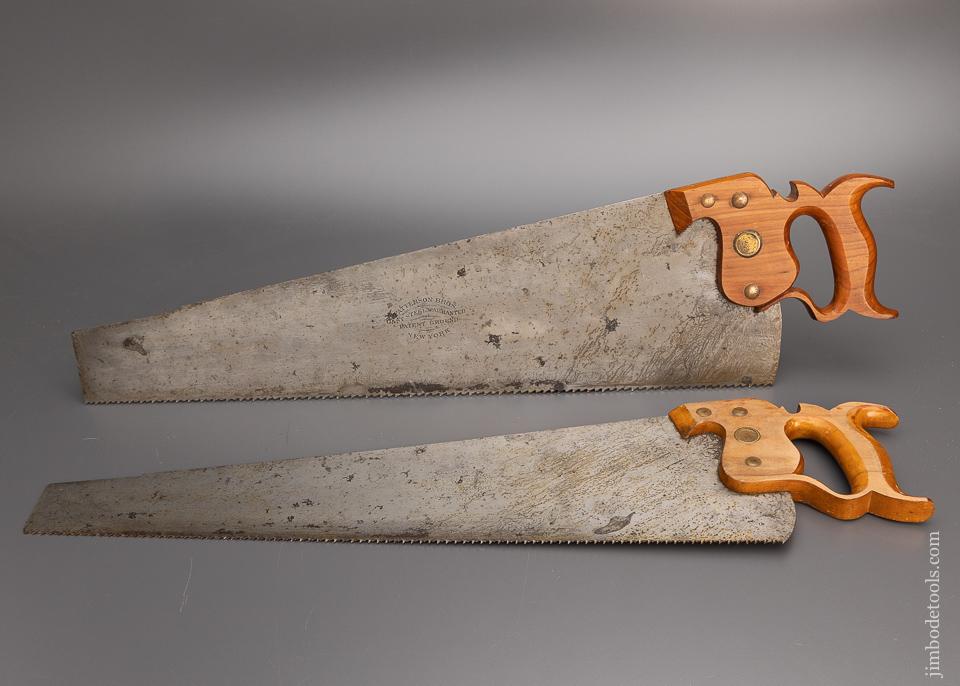 Like New Pair of Early Saws PATTERSON BROS. N.Y. - 98450