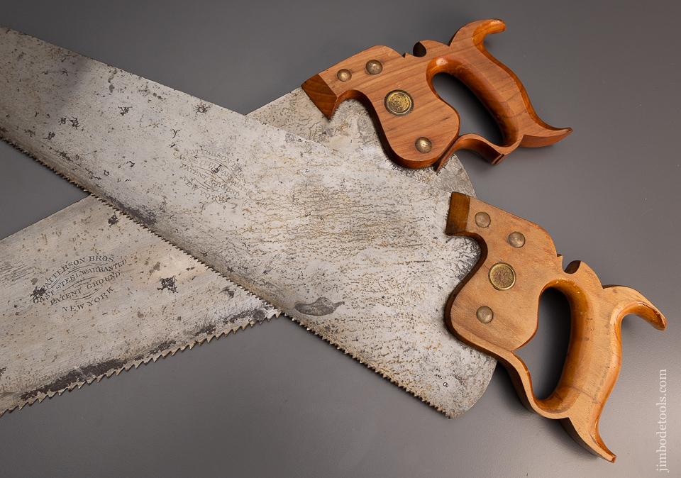 Like New Pair of Early Saws PATTERSON BROS. N.Y. - 98450