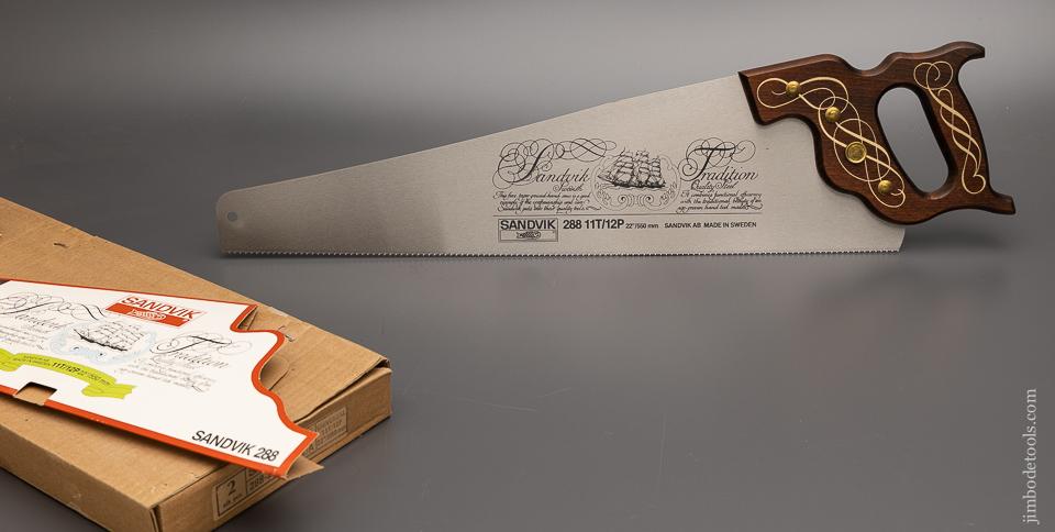 さわでぃ Mint in Box SANDVIK No. 288 Hand Saw - 98489 – Jim Bode Tools