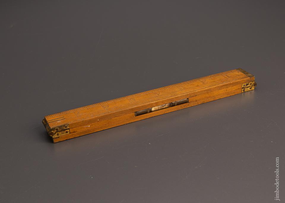 Extra Fine LUFKIN No. 2062 Boxwood 3 Fold Rule with Level - 98509