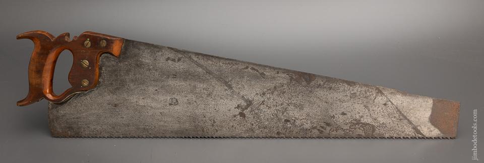 HARVEY PEACE 26 Inch Rip Hand Saw with 1883 Patent Guard London Spring - 98519