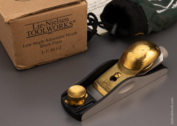 LIE NIELSEN No. 60 1/2 Low Angle Block Plane Mint in Box - 98529