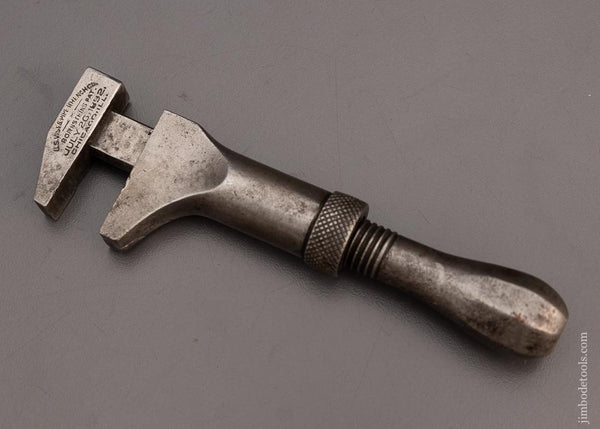 Rare 4 7/8 Inch BORNSTEIN PATENT Quick Adjust Wrench 1892 - 98562