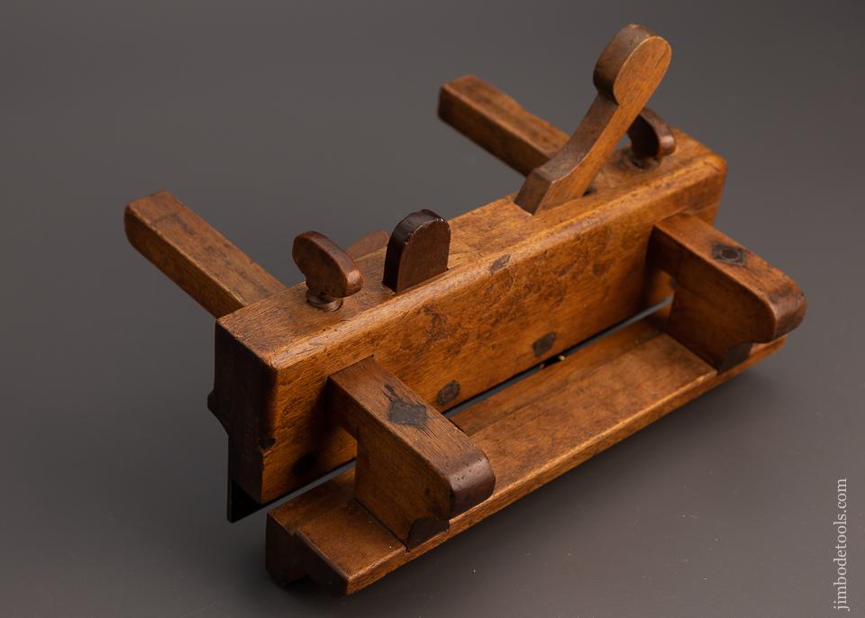 18th Century C.I. LINDENBERGER Yellow Birch Plow Plane Fine - EXCELSIOR 98575