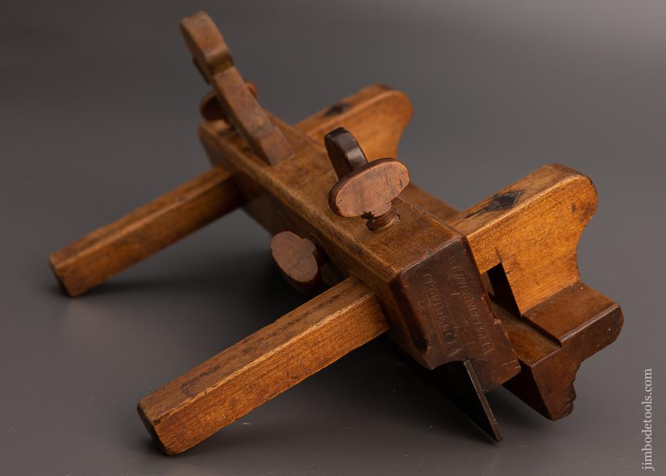 18th Century C.I. LINDENBERGER Yellow Birch Plow Plane Fine - EXCELSIOR 98575