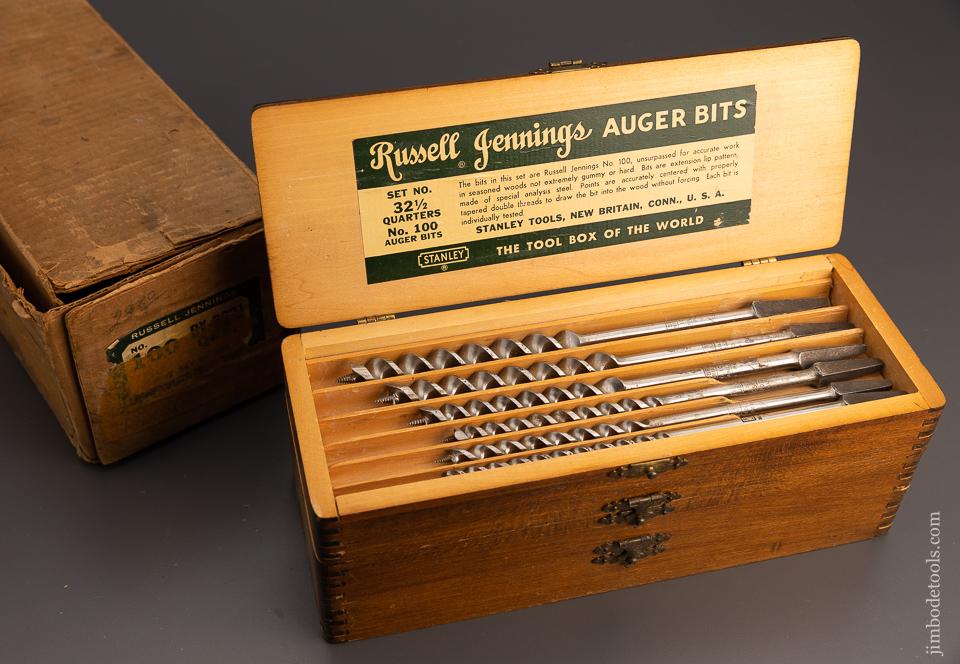Complete Set of 13 RUSSELL JENNINGS Auger Bits MINT in Original Three Tiered Box In Original Shipping Box - 98578