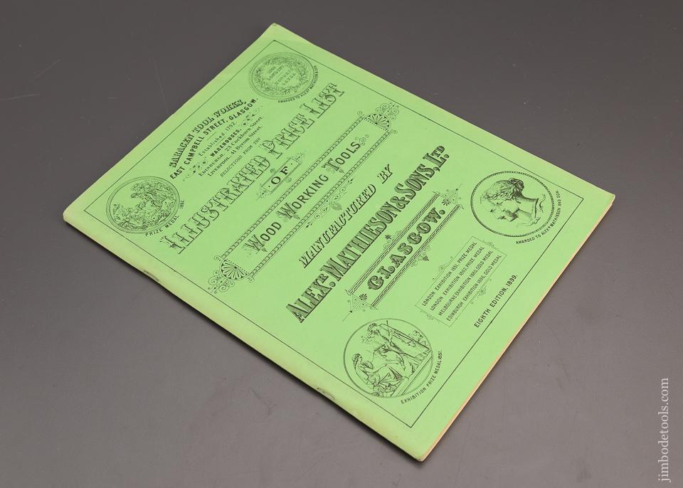 Reprint: MATHIESON & SONS, SARACEN TOOL WORKS Price List 1899 - 98599
