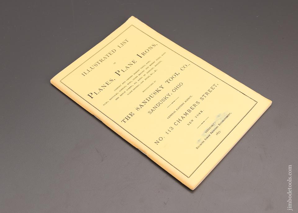Reprint: “Planes, Plane Irons, …” SANDUSKY TOOL CO. - 98604