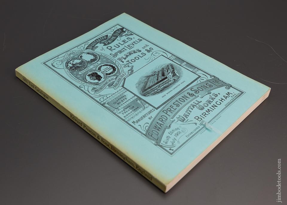 Reprint: EDWARD PRESTON & SONS Price List  of Rules, Levels, etc. - 98607