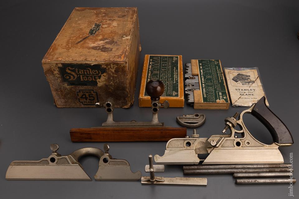 STANLEY No. 45 Combination Plane SWEETHEART 100% COMPLETE in Original Box - 98613