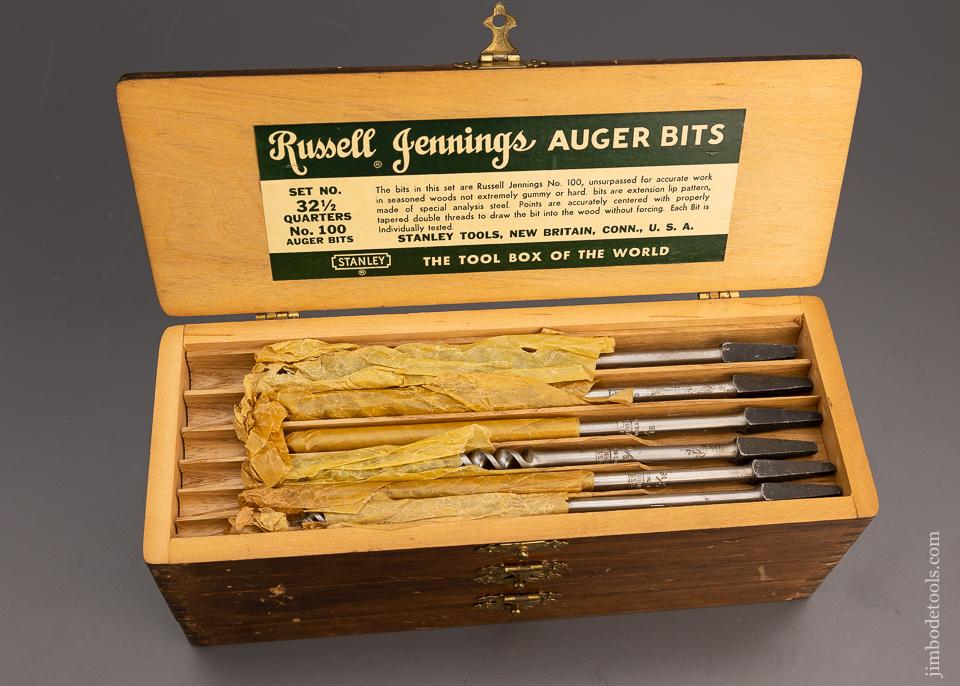 Mint in Wrappers Complete Set of 13 RUSSELL JENNINGS Auger Bits in Original Three Tiered Box - 98615