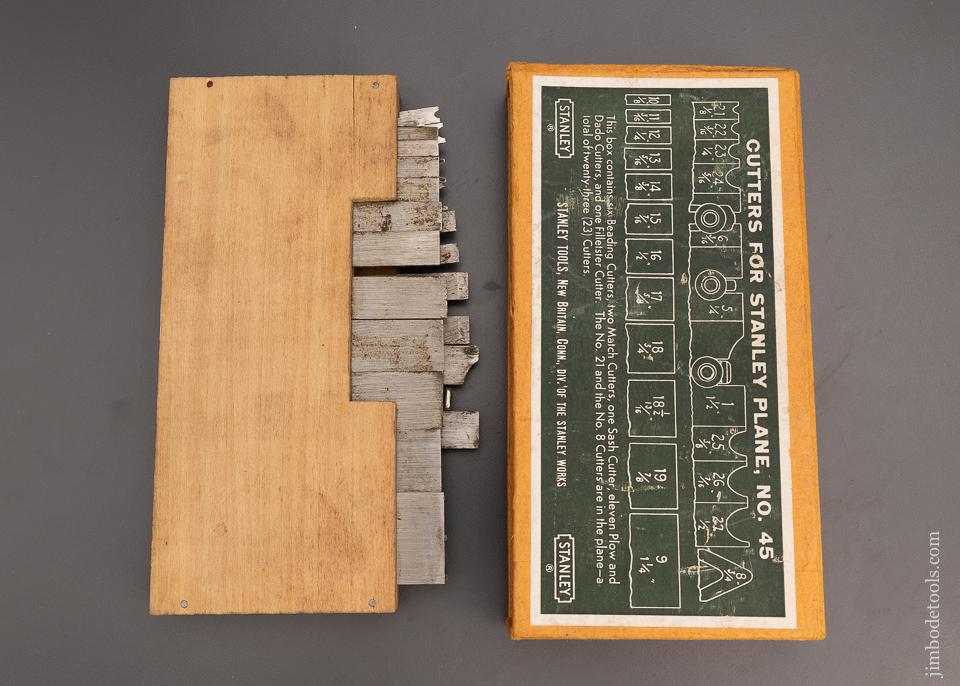 Extra Fine STANLEY No. 45 Combination Plane in Original Box 100% Complete - 98616