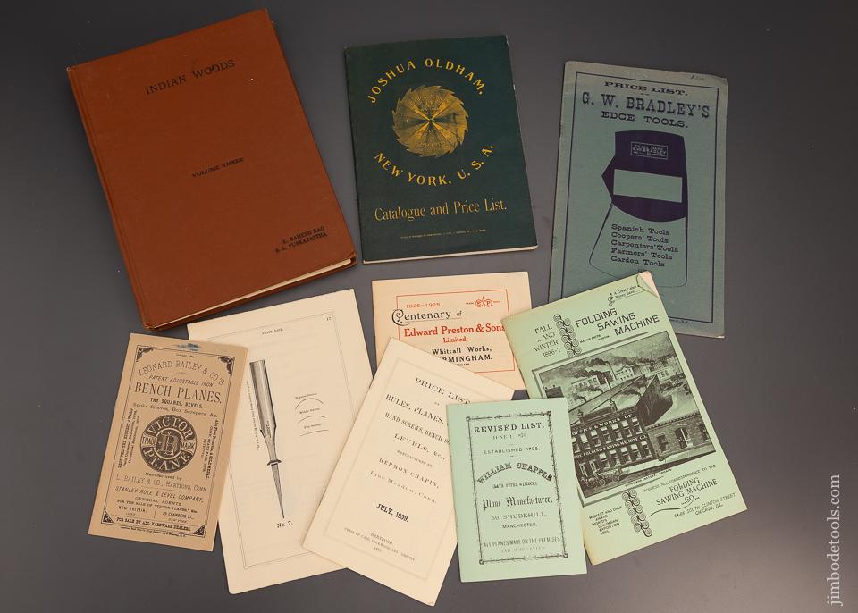 BOOKS: 9 Tool Related Reprints & Books - 98621