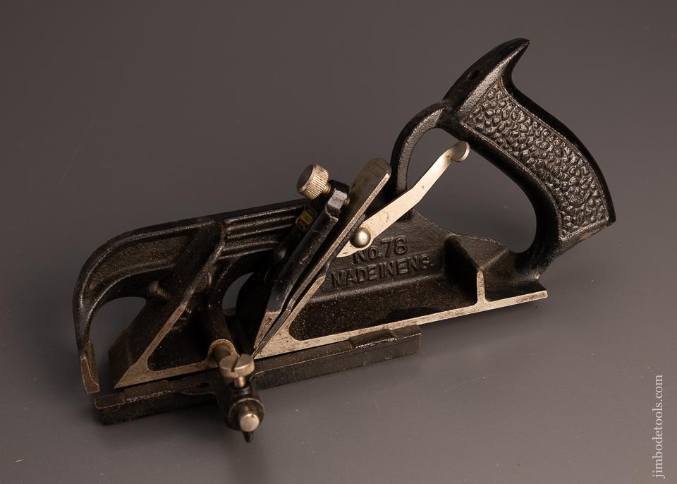 100% Complete STANLEY No. 78 Duplex, Rabbet, and Filletster Plane - 98649