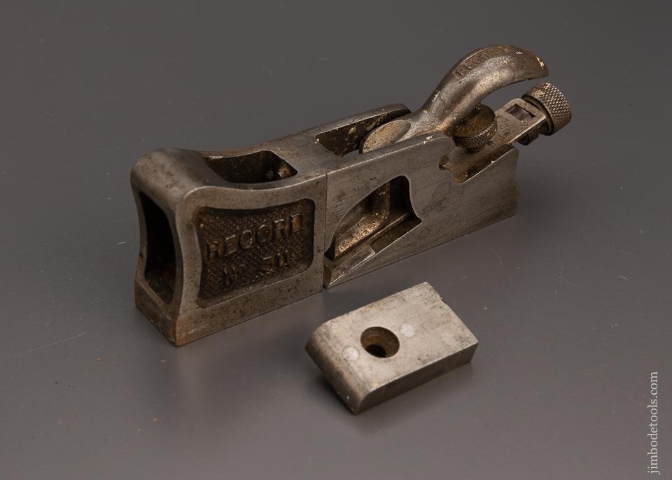 RECORD No. 311 Bull Nose Shoulder and Rabbet Plane with BOTH Noses! - 98655