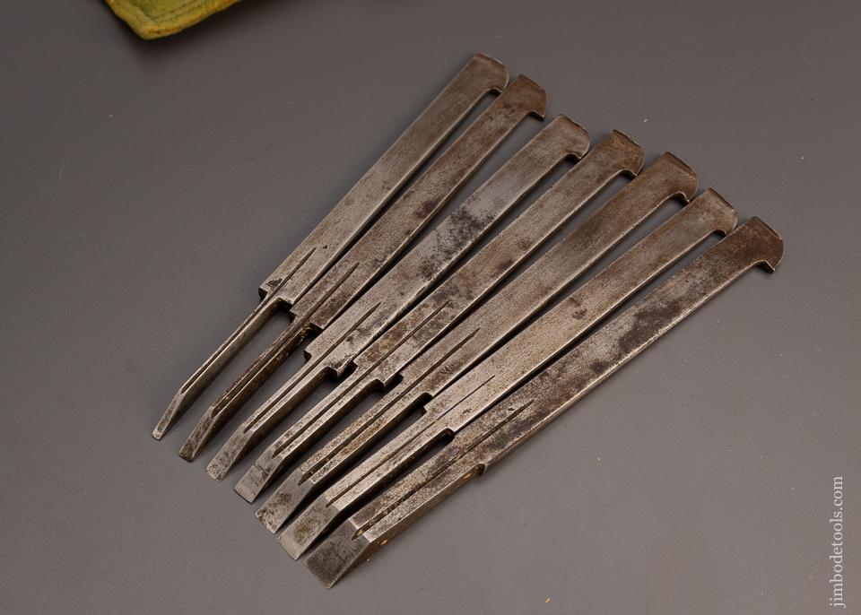 Set of 7 Plow Plane Irons MARPLES - 98658