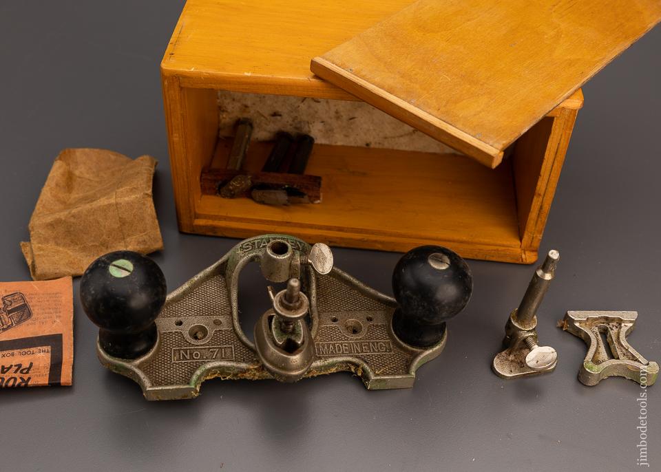 100% Complete STANLEY No. 71 Router Plane in Box - 98670