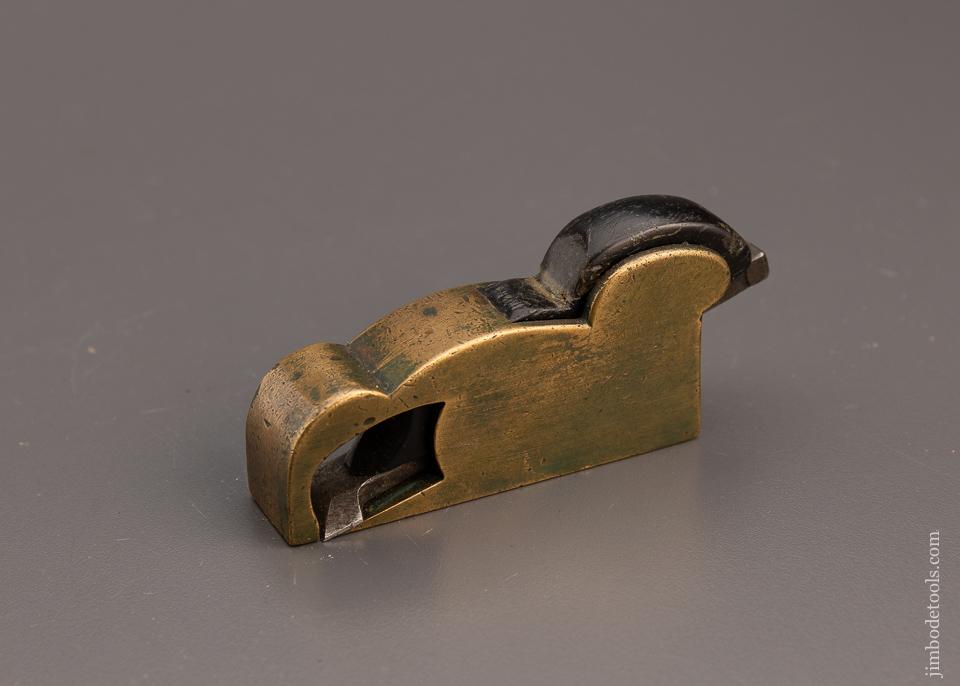Fine! Miniature 2 15/16" x 3/4 inch Gunmetal and Ebony Shoulder Plane - 98702