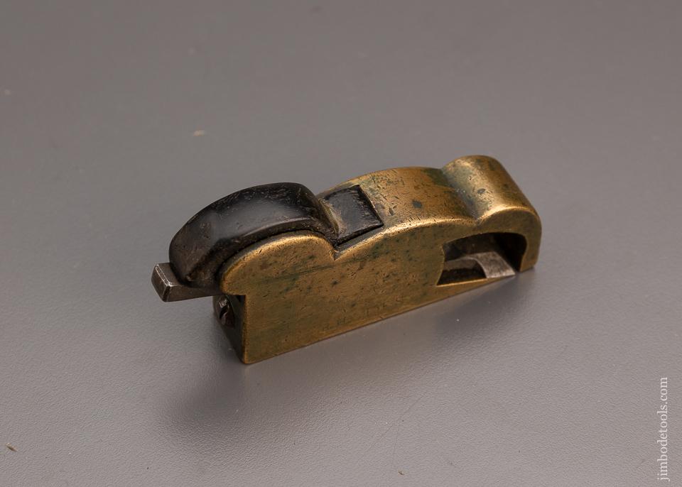 Fine! Miniature 2 15/16" x 3/4 inch Gunmetal and Ebony Shoulder Plane - 98702