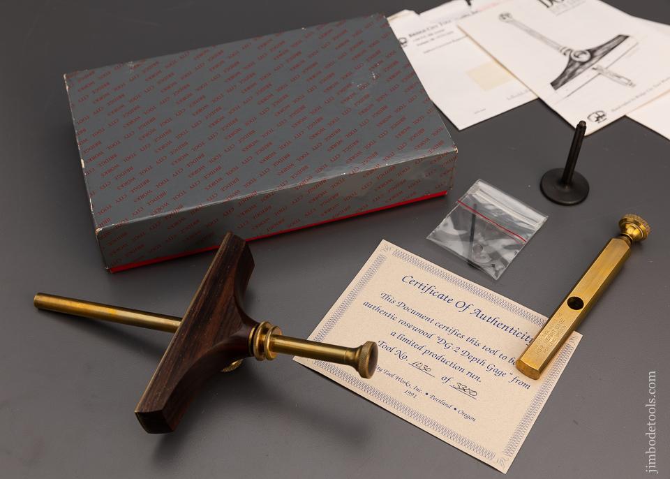 BRIDGE CITY TOOL WORKS DG-2 Depth Gauge in Original Box - 98709