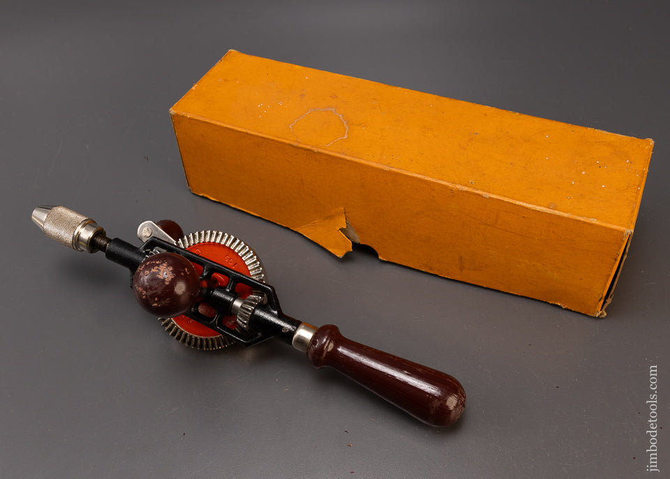 STANLEY No. 803 Egg Beater Hand Drill in Mint in Original Box -  98714