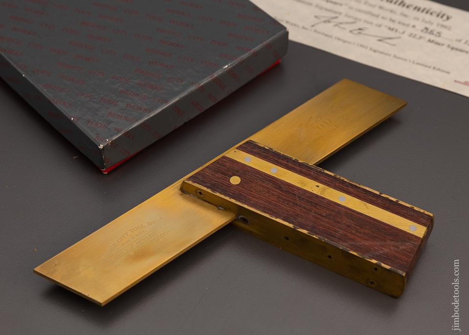 BRIDGE CITY TOOL WORKS MS-3 Miter Square in Original Box - 98731