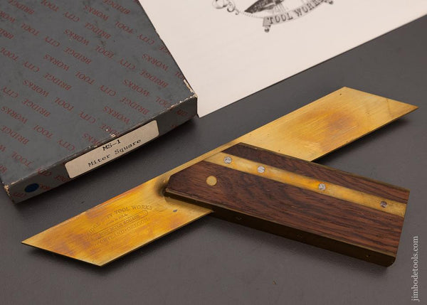 BRIDGE CITY TOOL WORKS MS-1 Miter Square in Original Box - 98746