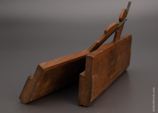 Crisp Skewed Pair of Hollow & Round Planes by H.A. HOBDAY TOOL MERCHANT CHATHAM - 98768
