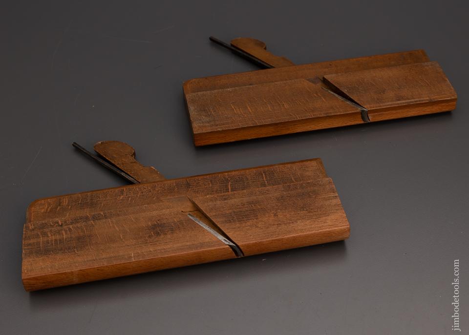 Crisp Skewed Pair of Hollow & Round Planes by H.A. HOBDAY TOOL MERCHANT CHATHAM - 98768