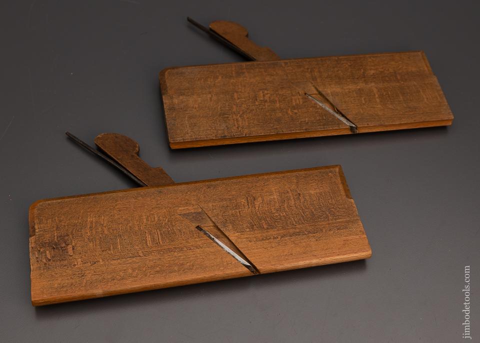 Crisp Skewed Pair of Hollow & Round Planes by H.A. HOBDAY TOOL MERCHANT CHATHAM - 98770