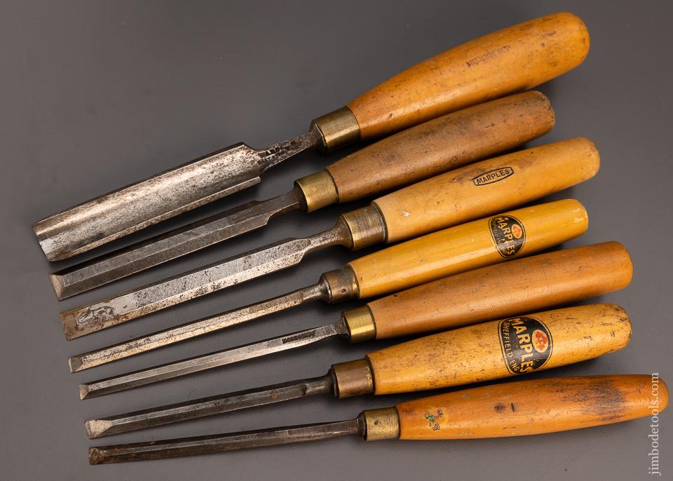 5 Chisels & 1 Gouge - All Boxwood - 98774