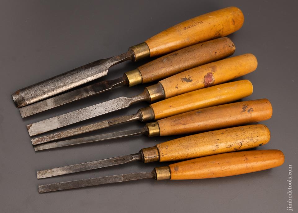 5 Chisels & 1 Gouge - All Boxwood - 98774