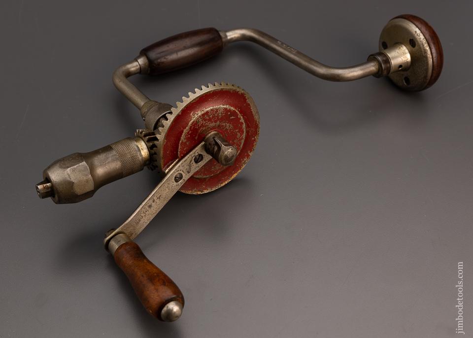 Uber Rare STANLEY No. 10 Drill Brace SIGNED STANLEY! Fray, Parson, Spofford Patents - 98778