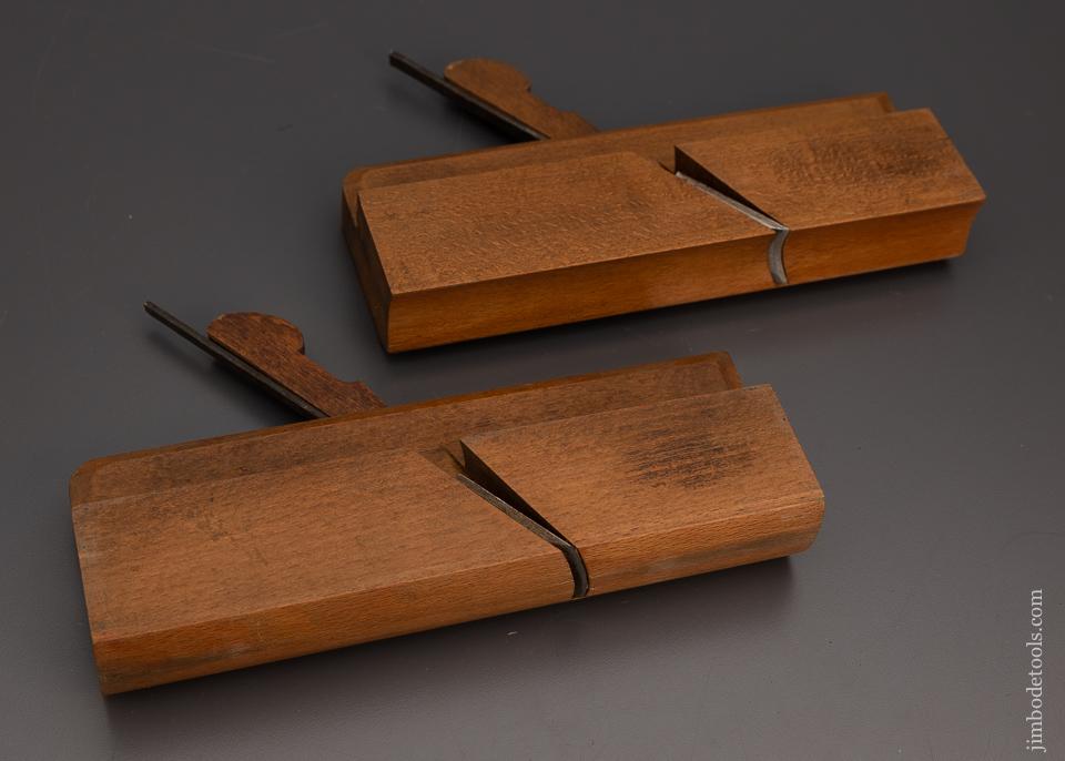 Crisp Skewed Pair of Hollow & Round Planes by H.A. HOBDAY TOOL MERCHANT CHATHAM - 98781