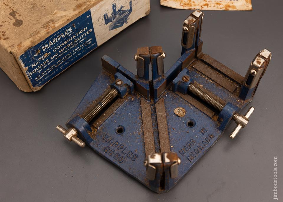 Fine MARPLES No. 6809 Combination Square and Mitre Cutter in Original Box - 98784