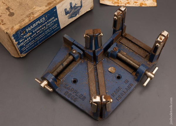 Fine MARPLES No. 6809 Combination Square and Mitre Cutter in Original Box - 98784