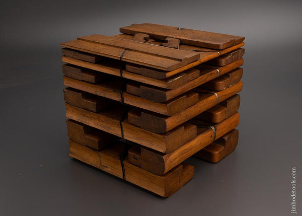 Fine Odd-Numbered Set of 18 Hollow & Round Molding Planes - 98786