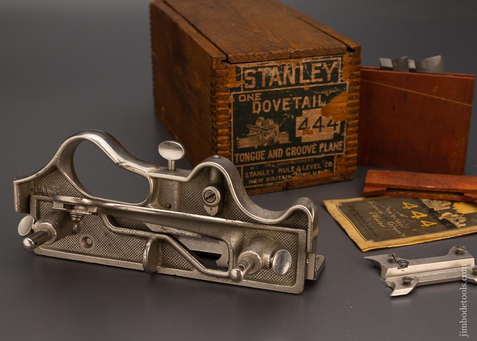 Fabulous STANLEY No. 444 Dovetail Plane Mint in Box 100% Complete - 98813