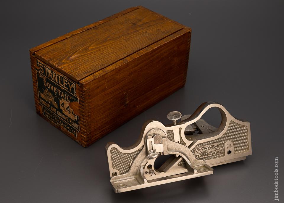 Fabulous STANLEY No. 444 Dovetail Plane Mint in Box 100% Complete - 98813
