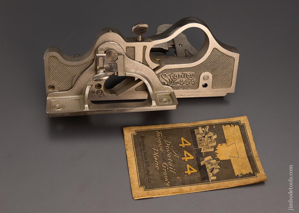 Fabulous STANLEY No. 444 Dovetail Plane Mint in Box 100% Complete - 98813