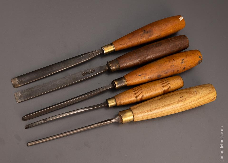 5 ADDIS Carving Chisels - 98820