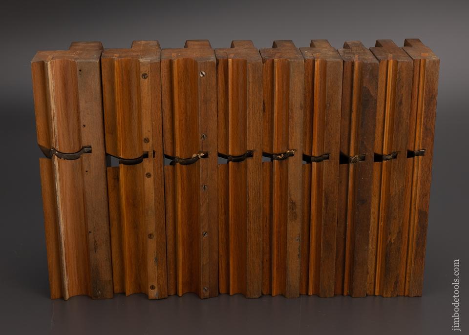 Extra Fine Set of 9 Side Bead Moulding Planes by H.A. HOBDAY TOOL MERCHANT CHATHAM - 98888