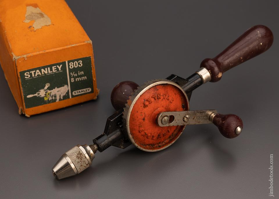 STANLEY No. 803 Egg Beater Hand Drill in Original Box - 98904