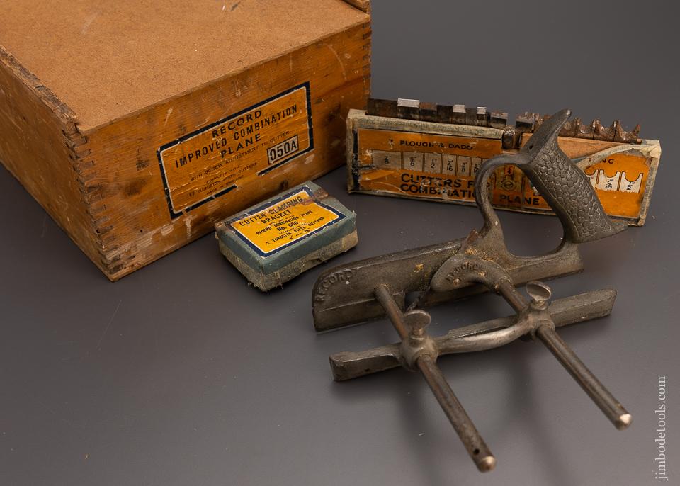RECORD No. 050A Plow Plane 100% Complete in Original Box - 98916