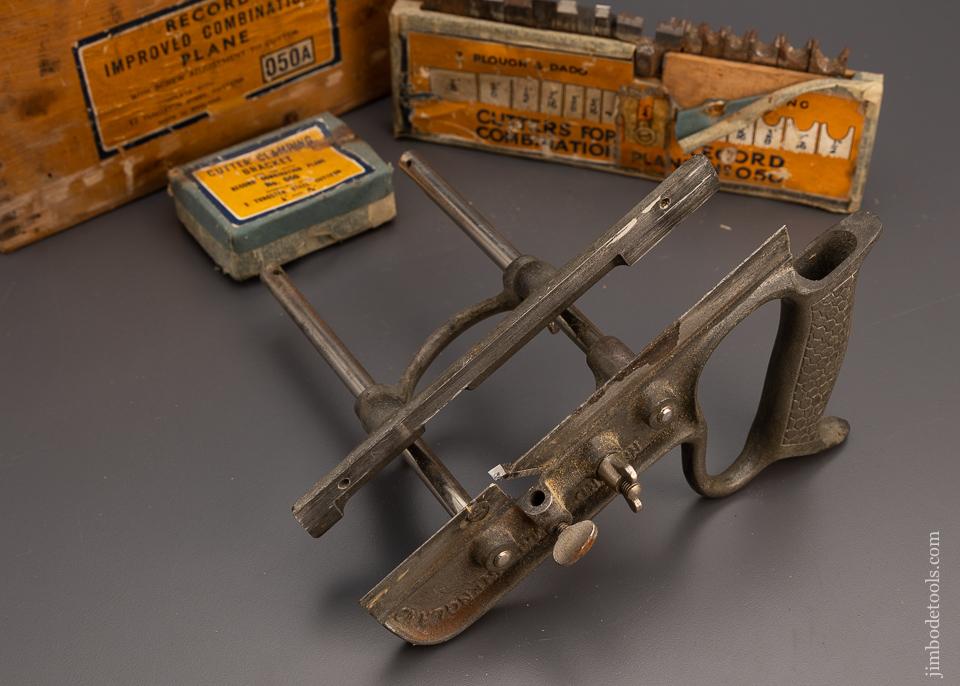 RECORD No. 050A Plow Plane 100% Complete in Original Box - 98916