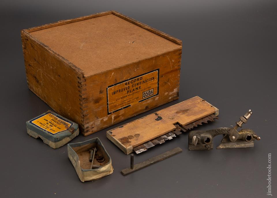 RECORD No. 050A Plow Plane 100% Complete in Original Box - 98916