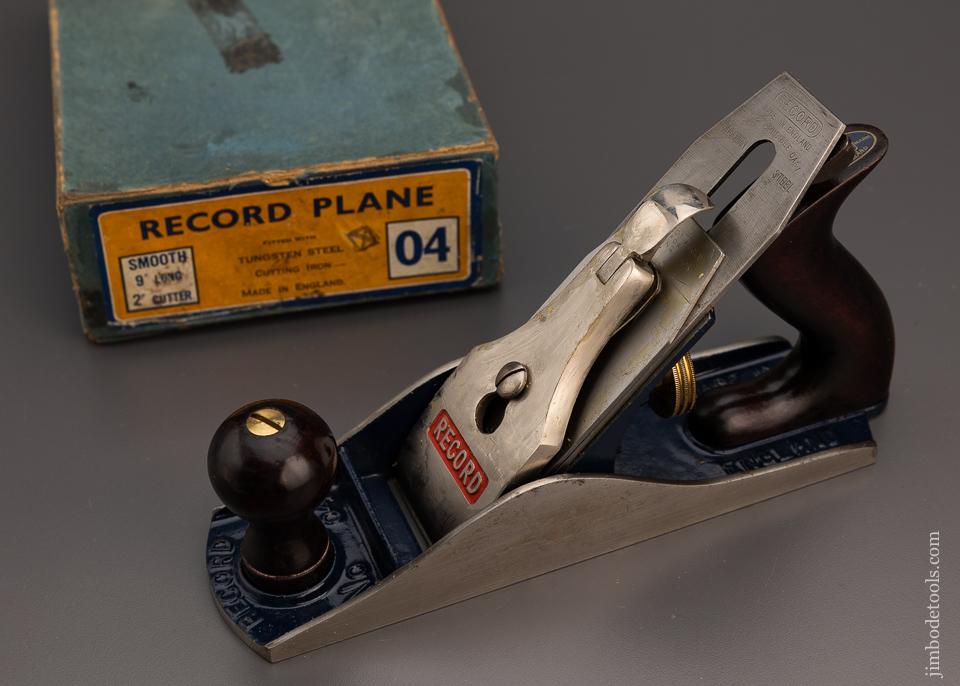 RECORD No. 04 Smooth Plane Near Mint in Box - 98945
